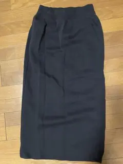 GU ヘビーウェイトスウェットナロースカート ジーユー ブラック　Ｍ