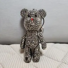 スワロフスキークリスタル クマ型キーホルダー