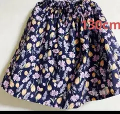 anyfam 花柄スカート スパッツ130cm スカッツインナーパンツつき