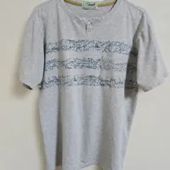 Crocodile ボタン付き グレー Tシャツ Mのサムネイル