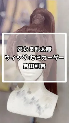 忍たま乱太郎 コスプレ ウィッグ 吉田利吉 セミオーダー