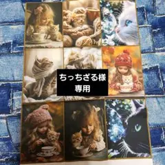 ハンドメイド、猫ちゃんパネルのトートバッグ