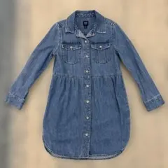 GAP デニムシャツワンピース 長袖　120センチ