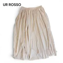 상태좋음 UR ROSSO ロングスカート フレアスカート サーモンピンク