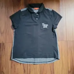 BEAMS GOLF レディース ポロシャツ ブラック チェックのサムネイル