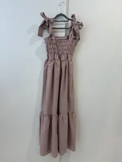 GRL ギンガムチェック キャミワンピース ロング