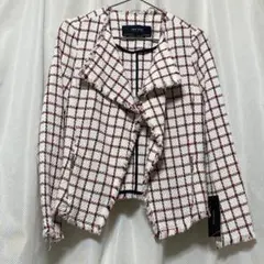 ZARA フリンジツイードジャケット