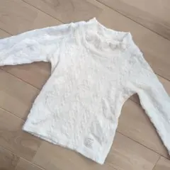 ケーブル柄ハイネックトップス