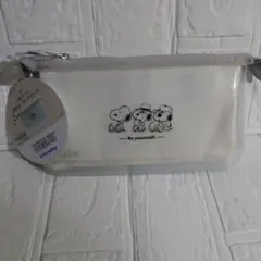スヌーピー　クリアポーチmitte フラット