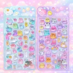 ボンボンドロップシール２枚セット　オバケーヌぷくぷくシール２枚