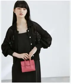ADAM ET ROPE' FEMME アダムエロペ メッシュカーディガンのサムネイル