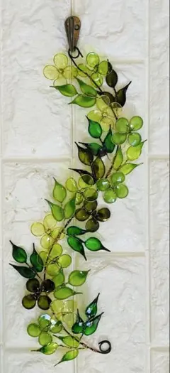 ワイヤークラフト　針金アート　インテリアグリーン　ウォールデコ　四つ葉クローバー