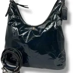 美品 COACH コーチ ワンショルダーバッグ 2way　F16172　エナメル