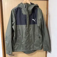 PUMA マウンテンパーカー カーキ×ブラック