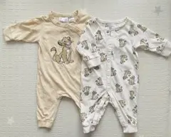 H&M ディズニー ライオンキング ロンパース2点セット