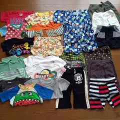 【95cm～100cm】20枚　男の子キッズ　半袖浴衣など　子供夏服　まとめ売り