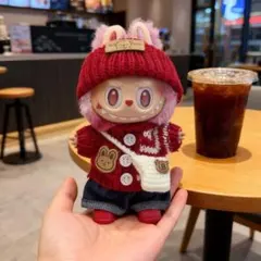 限定価格 ラブブ洋服 ラブブぬいぐるみ着17cm ぬい服着せ替え服 5点セット