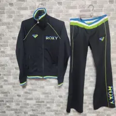 ロキシー　ジャージ　セットアップ　上下セット　黒のサムネイル