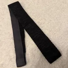 濃灰×灰 ウールニットネクタイ
