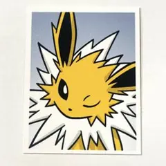 サンダース　ポケモン　韓国　証明写真　ステッカー　ガチャ　ポップアップ