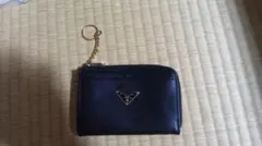 PRADA コインケース ブラック キーリング付き