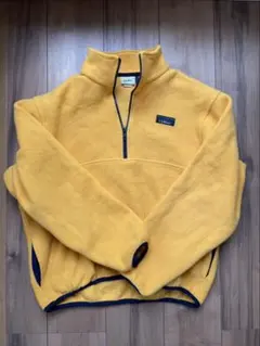 L.L.Bean エルエルビーン フリース ハーフジップ USA製 M イエロー