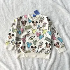 【新品】ミッキー ディズニー バルーン トレーナー 110cm