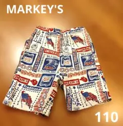 MARKEY'S アメリカ国旗プリント 半ズボン
