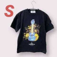 ✨【S】Shangri-La ギターグラフィック Tシャツ 半袖 ブラック