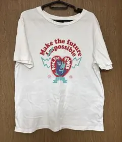 GU ELLE グラフィックプリント 半袖Tシャツ ホワイトのサムネイル