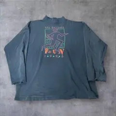 90s ロンT 古着 フェード シングルステッチ 雰囲気系