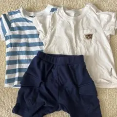 ベビー服セット（Tシャツ2枚＋ショートパンツ）