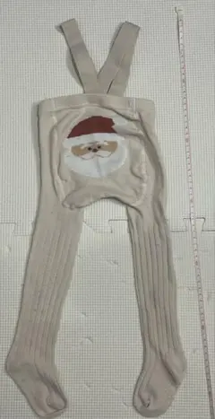 スリコ　サンタクロースデザイン ベビータイツ　80-90