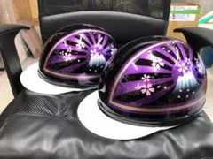 コルク半　富士日章　三つボタン　黒　紫　ラメ　桜　セットのサムネイル
