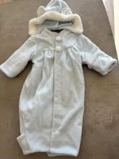 赤ちゃんの城　水色ロンパース 80cm ポリエステル100%