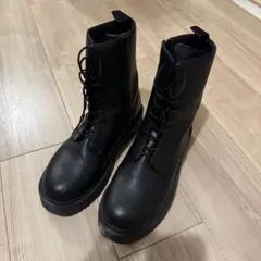 美品 UNIQLO ユニクロ コンフィールタッチレースアップショートブーツ