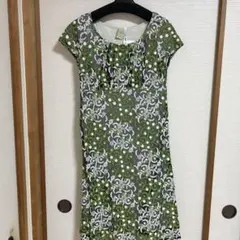 Sybilla シビラ 花柄 刺繍 ワンピース ネイビー - メルカリ