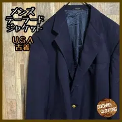 メンズ 金ボタン y2k テーラード 42L スーツ 長袖 ジャケット