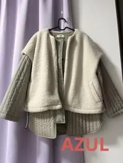 キルティングコート カーキ