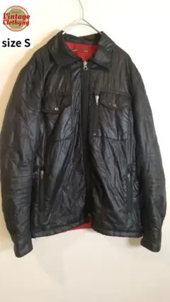 軽量 薄手ダウンジャケット 黒 シンプル S