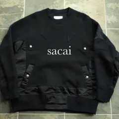 sacai 22SS MA-1 ドッキング スウェット size:4のサムネイル