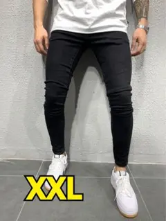 ブラック スキニーパンツ　ジーンズ　ジーパン パンツ　ストレッチ