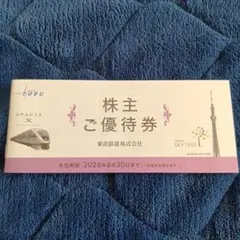 東武鉄道株主優待券冊子(東武動物公園入園券他)