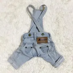 ドッグウェア　デニム　サロペット　オーバーオール　犬服　つなぎ　前開き