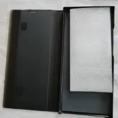 Androidスマホケースブラック折りたたみケース 大型スマホ用