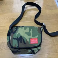 マンハッタンポーテージ　カモフラ柄　メッセンジャーバッグ　美品