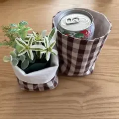 ハンドメイド 小物入れ 2個セット①②緑 - メルカリ