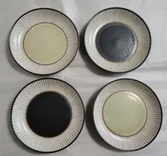 新品　未使用　美濃焼　皿　4枚 プレート　銘々皿　取り皿　パン皿　デザート皿