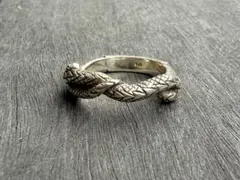 CALEE SILVER SNAKE NARROW RINGのサムネイル