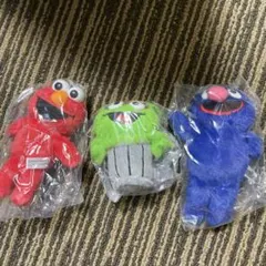 【即日発送】セサミストリートぬいぐるみ　ボールチェーン　3個セット